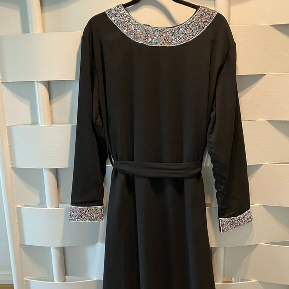 Kabayare Black & Sequin Maxi Dress XXL - Picture 1 of 8